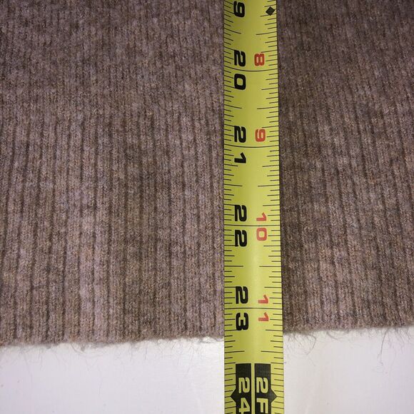 J.Crew Women’s Extra Soft Sweater Split Hem Brown Wool Blend Size Small - Picture 7 of 15